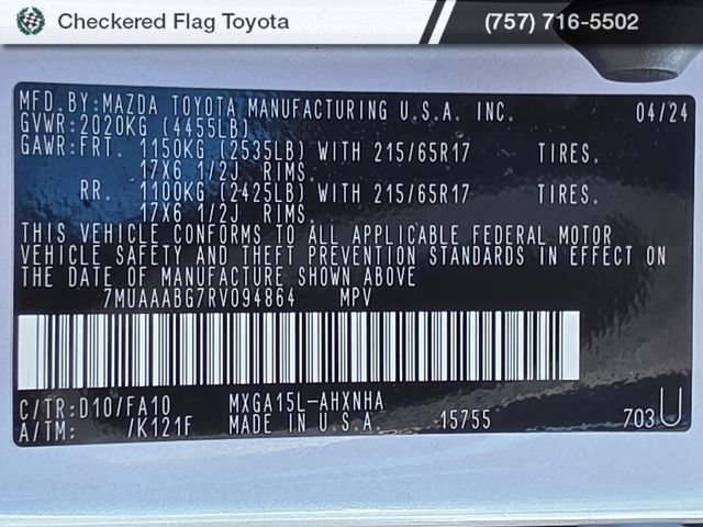 Used 2024 Toyota Corolla Cross L AWD/4WD image 28