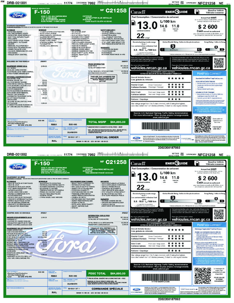 Used 2022 Ford F150 XLT w/ Equipment Group 301A Mid AWD/4WD image 5