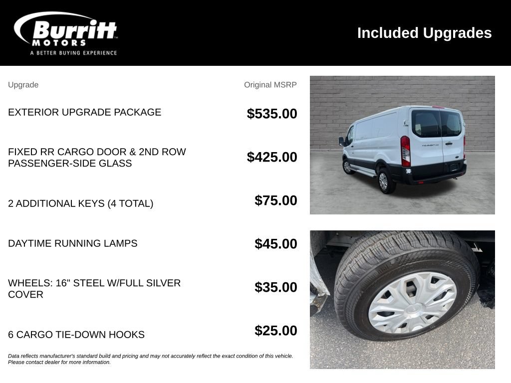 Used 2025 Ford Transit 250 Low Roof w/ Exterior Upgrade Package RWD image 3