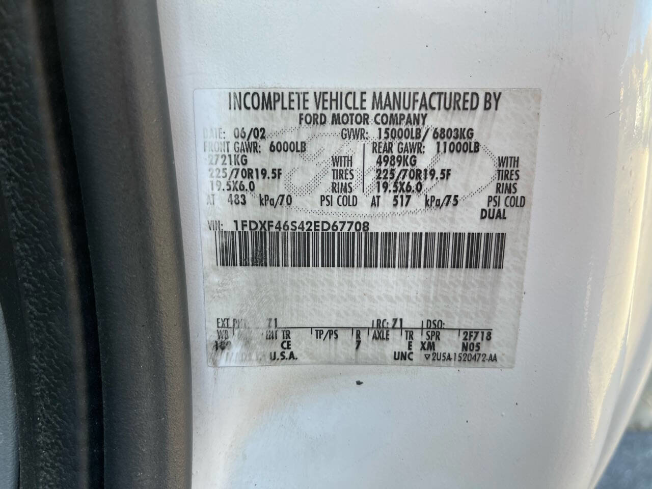 Used 2002 Ford F450 2WD Regular Cab Super Duty image 16