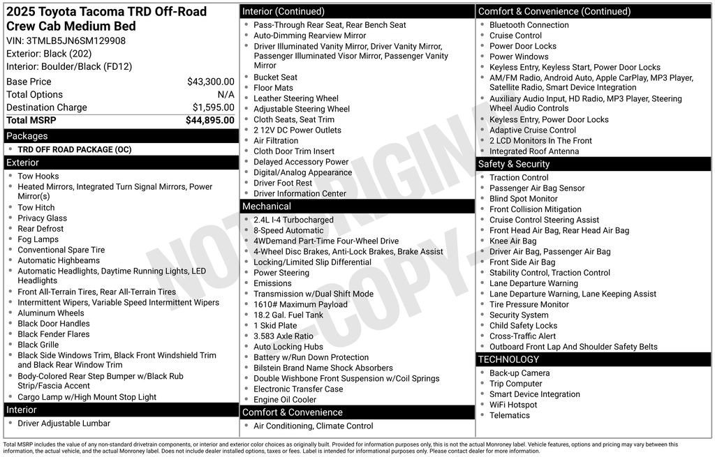 Used 2025 Toyota Tacoma TRD Off-Road image 41