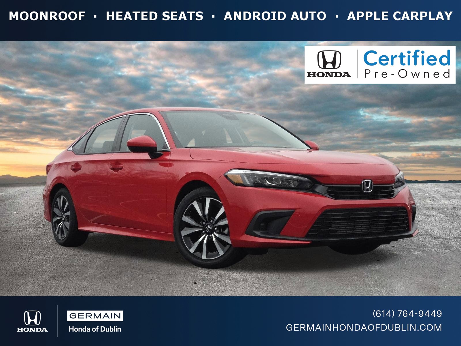 Certified 2023 Honda Civic EX
