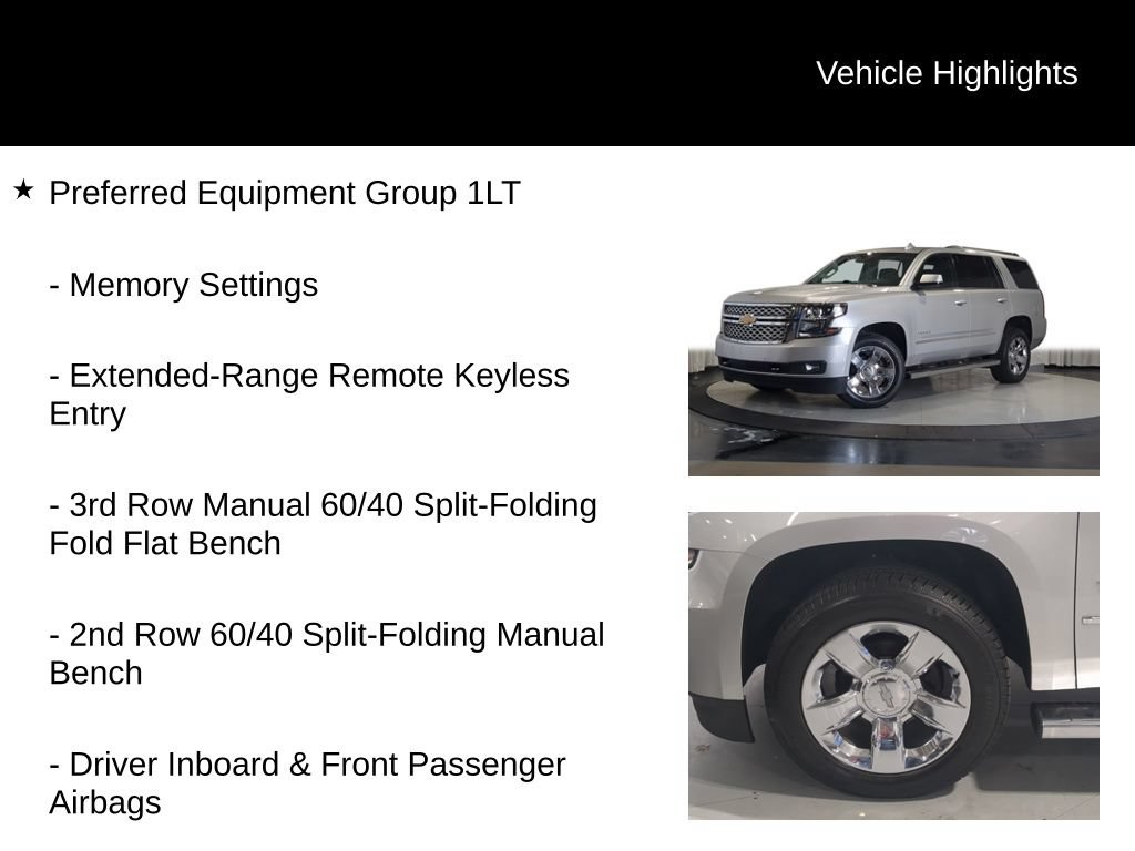 Used 2017 Chevrolet Tahoe LT w/ LT Signature Package AWD/4WD image 7