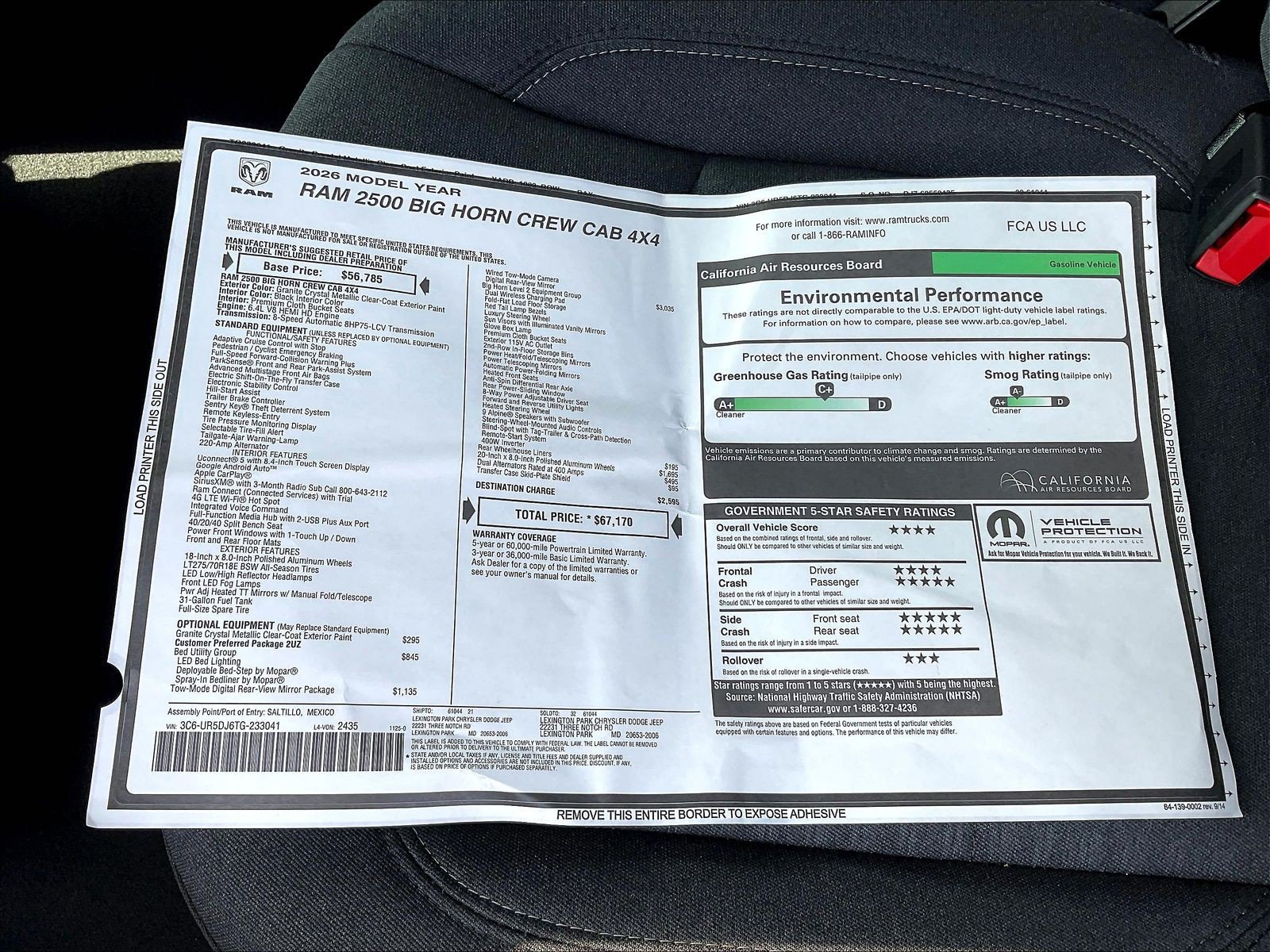 New 2026 RAM 2500 Big Horn AWD/4WD image 14