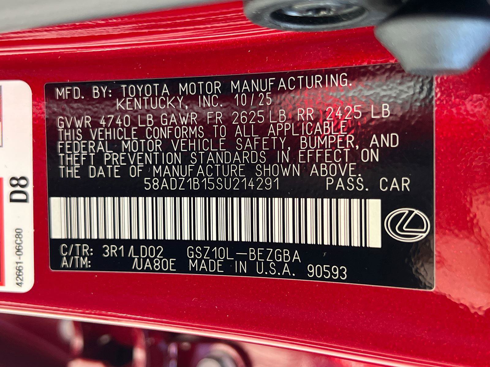 New 2025 Lexus ES 350 w/ Premium Package image 27