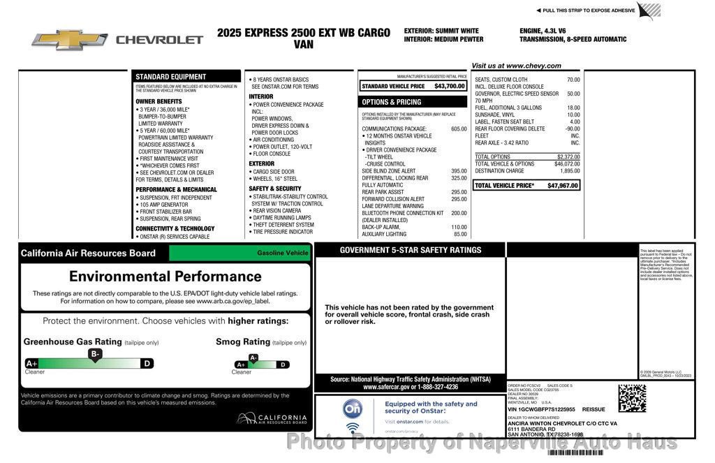 Used 2025 Chevrolet Express 2500 Extended w/ Communications Package image 56