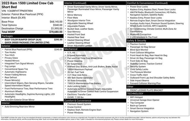 Used 2023 RAM 1500 Limited w/ Body Color Bumper Group image 4