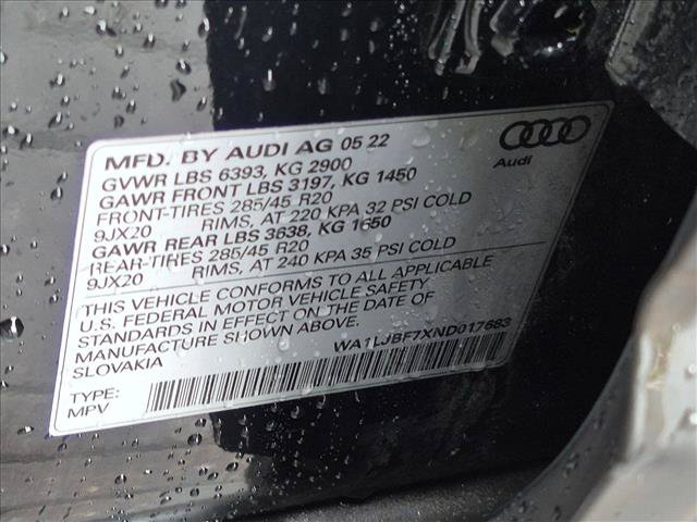 Used 2022 Audi Q7 2.0T Premium Plus w/ Premium Plus Package AWD/4WD image 27