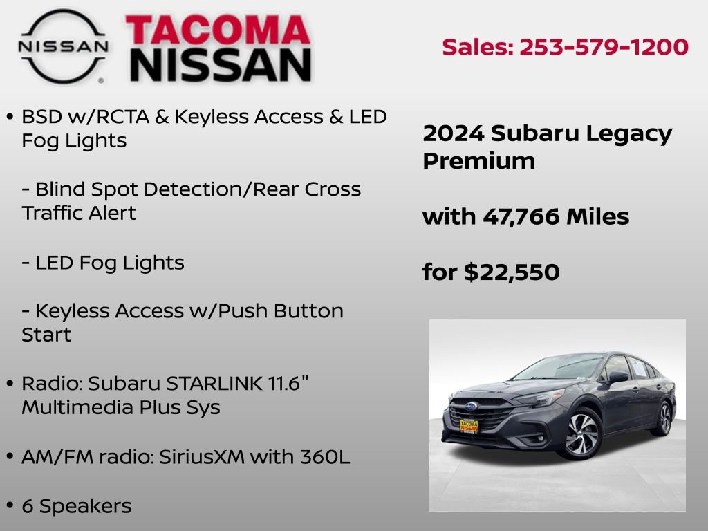 Used 2024 Subaru Legacy Premium AWD/4WD image 6
