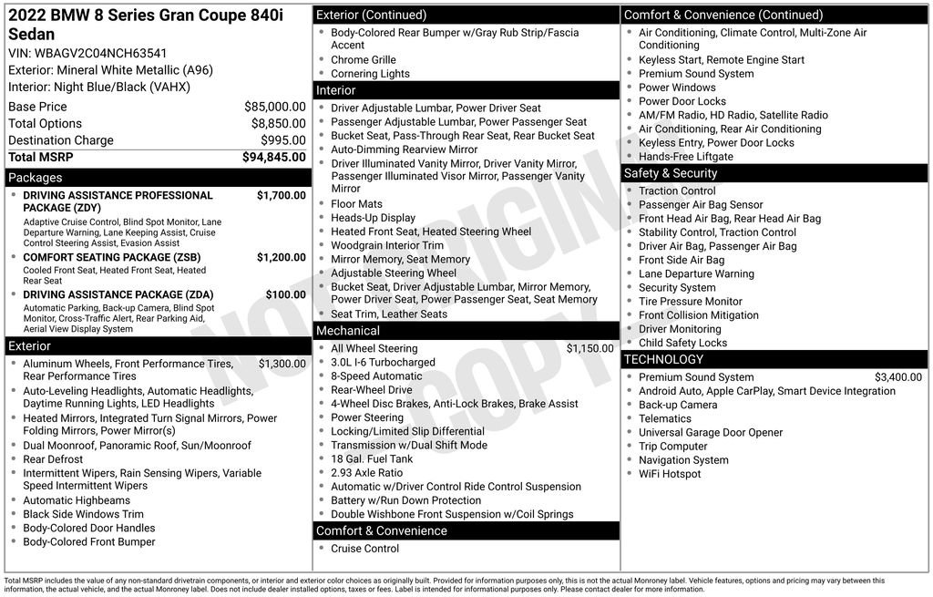 Used 2022 BMW 840i Gran Coupe image 6