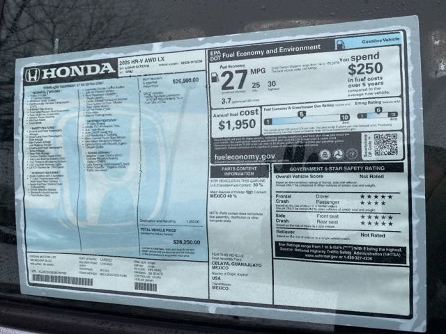 New 2025 Honda HR-V LX image 22