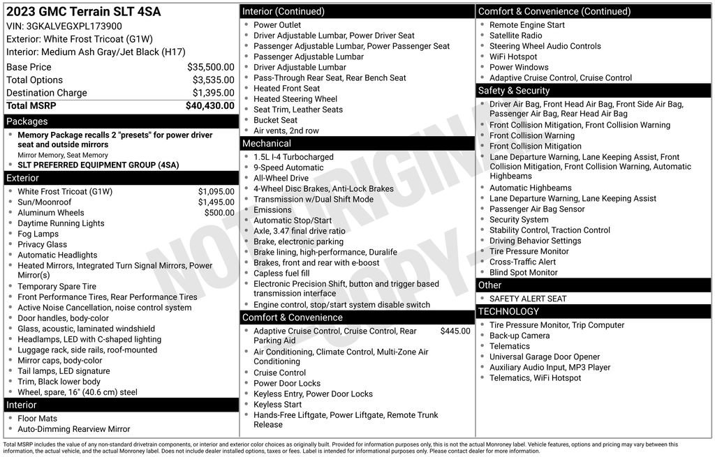 Used 2023 GMC Terrain SLT image 38