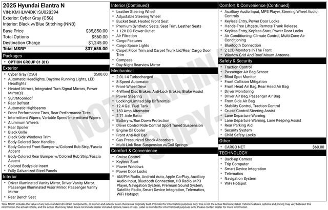 Used 2025 Hyundai Elantra N image 32