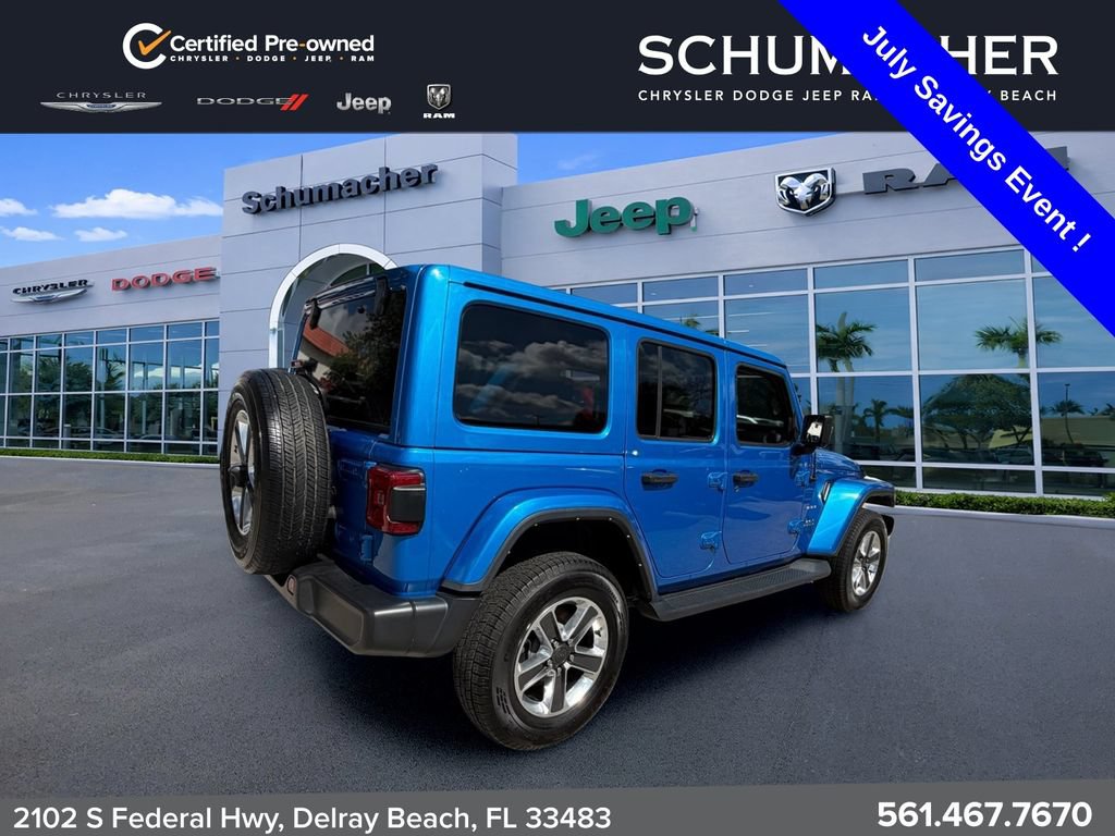 Used 2022 Jeep Wrangler Unlimited Sahara w/ LED Lighting Group AWD/4WD image 7