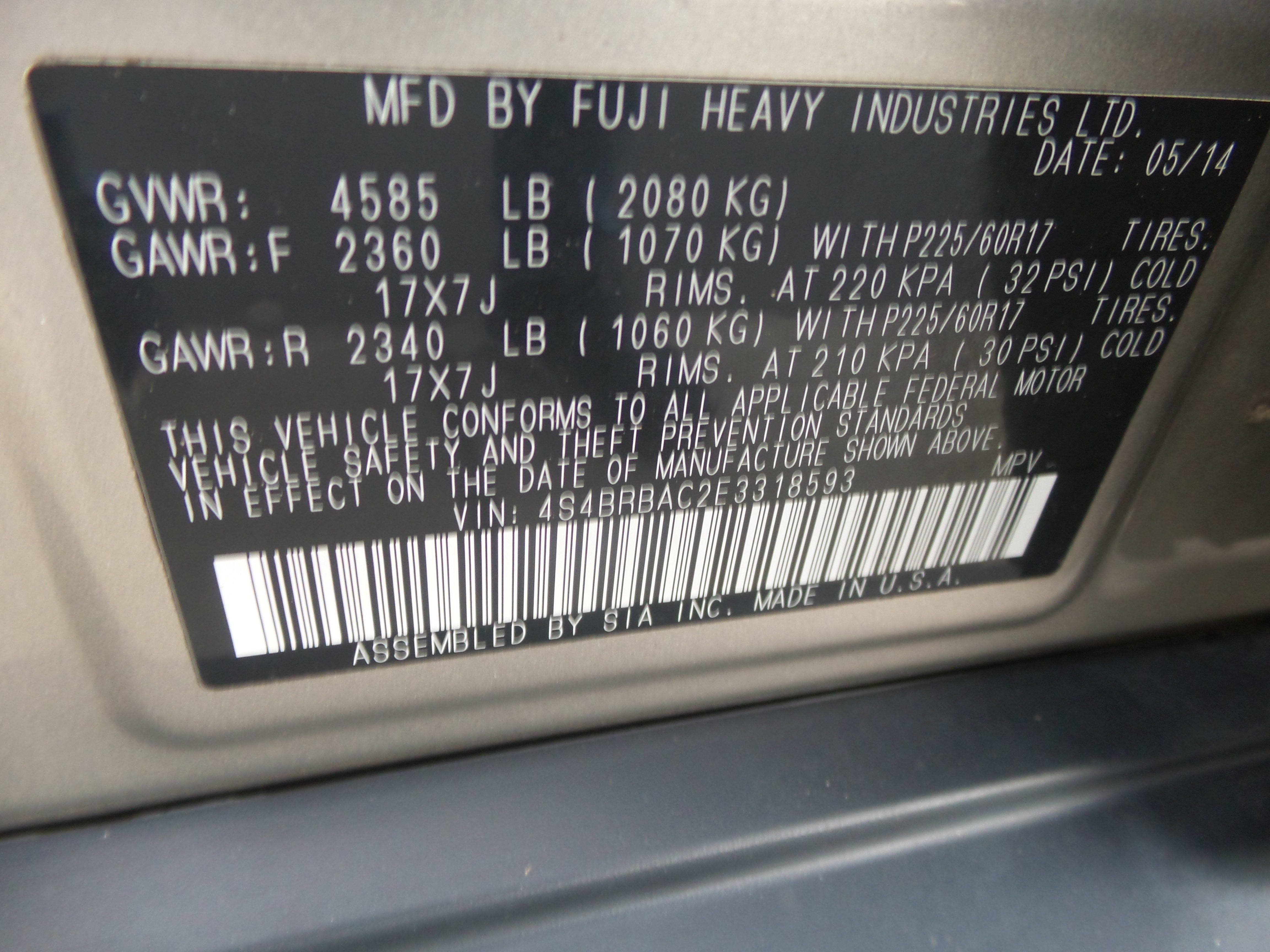 Used 2014 Subaru Outback 2.5i AWD/4WD image 83