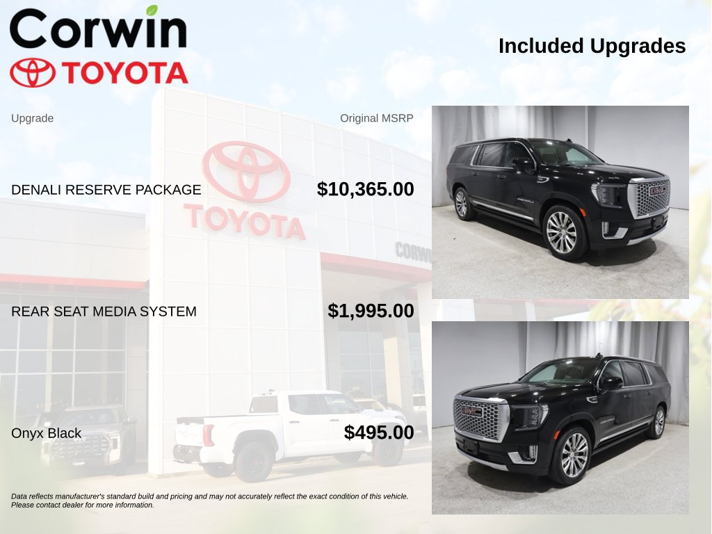 Used 2024 GMC Yukon XL Denali w/ Denali Reserve Package AWD/4WD image 4