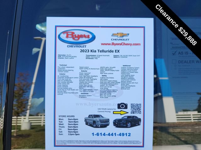 Used 2023 Kia Telluride EX w/ EX Captain's Chair Package image 10