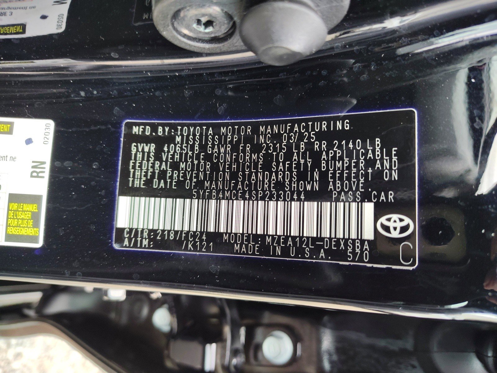 Used 2025 Toyota Corolla FX w/ Convenience Package FWD image 22