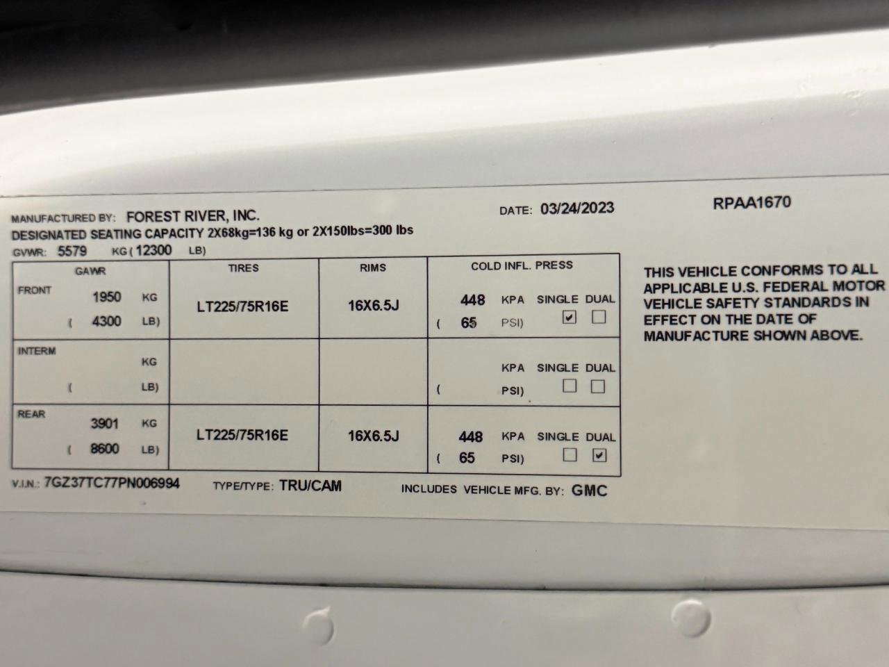 Used 2023 GMC Savana 3500 Extended w/ Power Convenience Package RWD image 22
