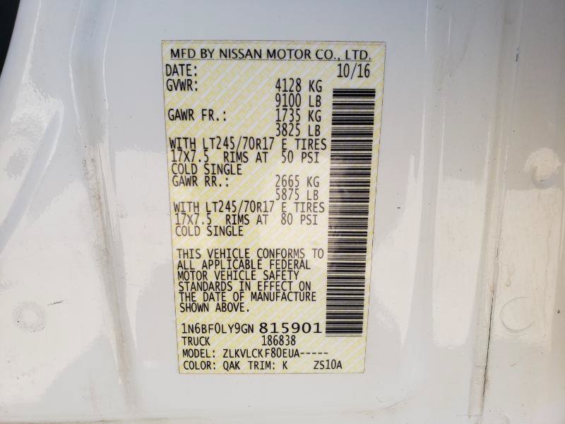 Used 2016 Nissan NV 2500 S w/ Power Package RWD image 22