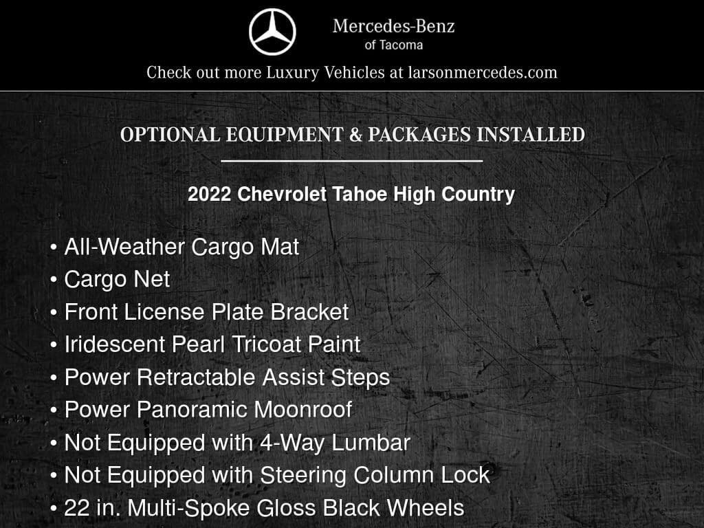 Used 2022 Chevrolet Tahoe High Country AWD/4WD image 5