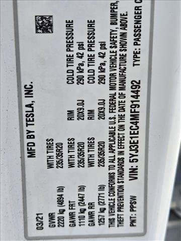 Used 2021 Tesla Model 3 Performance image 20