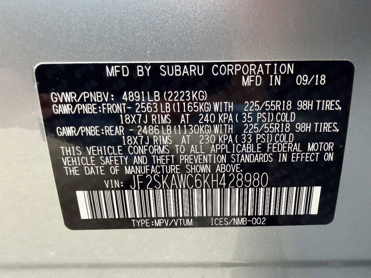 Used 2019 Subaru Forester Touring w/ Popular Package #3 AWD/4WD image 55