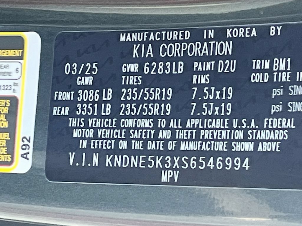 Used 2025 Kia Carnival SX FWD image 34