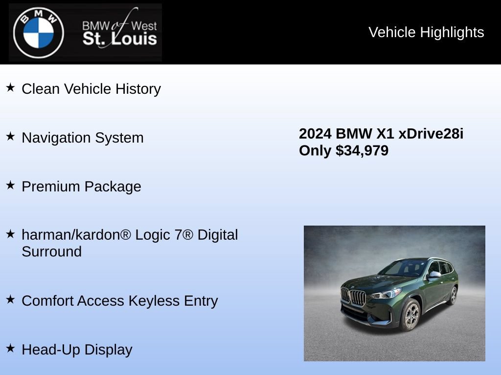 Used 2024 BMW X1 xDrive28i w/ Premium Package AWD/4WD image 8