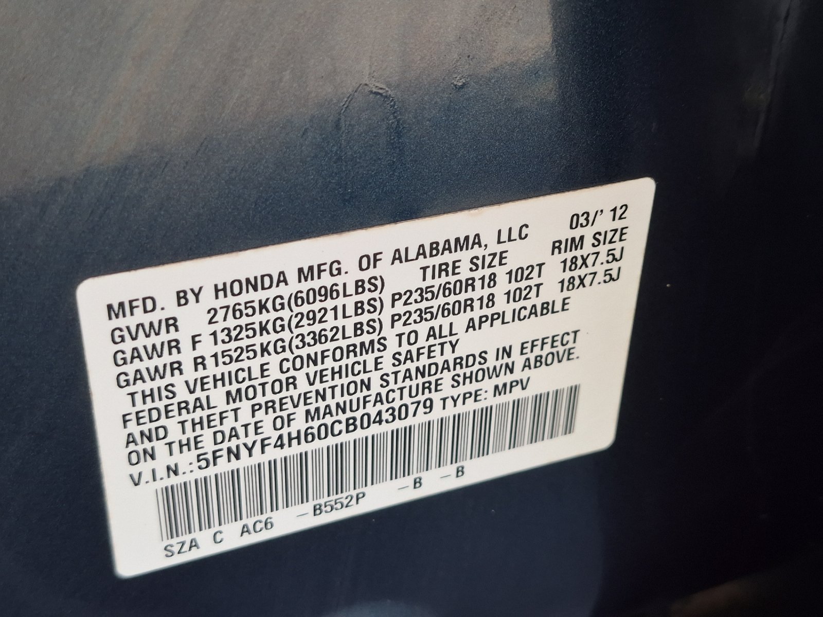 Used 2012 Honda Pilot EX-L image 28