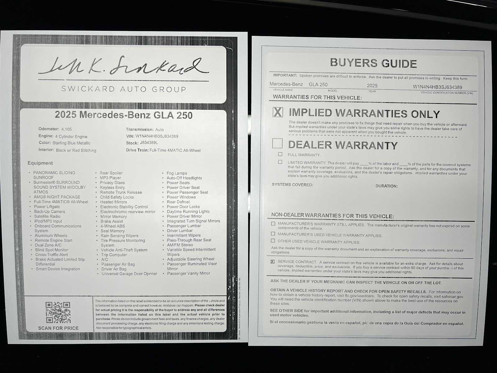 Used 2025 Mercedes-Benz GLA 250 GLA 250 image 36