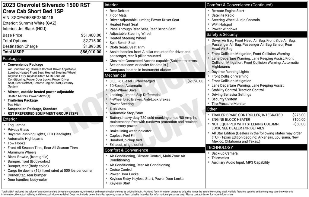 Used 2023 Chevrolet Silverado 1500 RST RWD image 6
