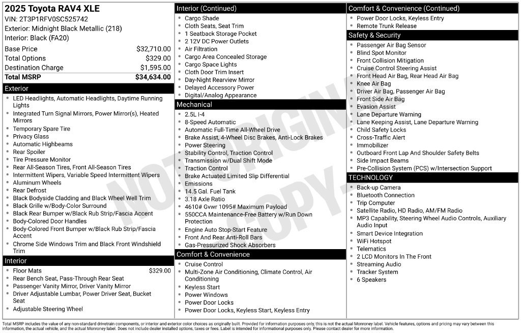 Certified 2025 Toyota RAV4 XLE AWD/4WD image 33