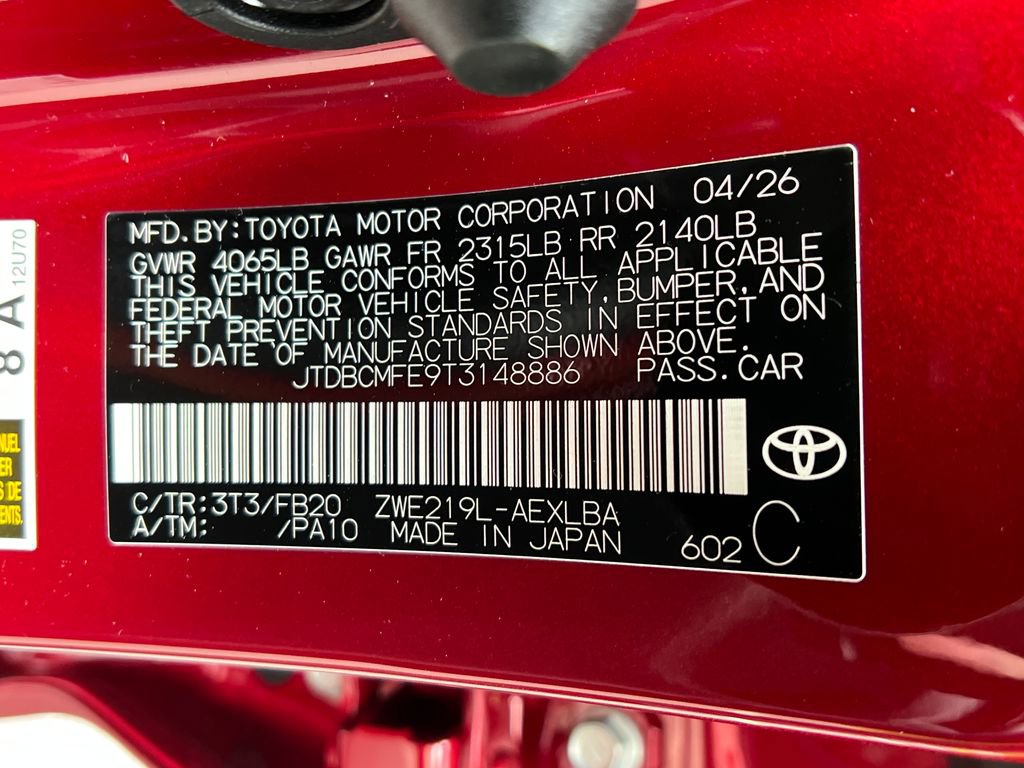 New 2026 Toyota Corolla LE FWD image 26