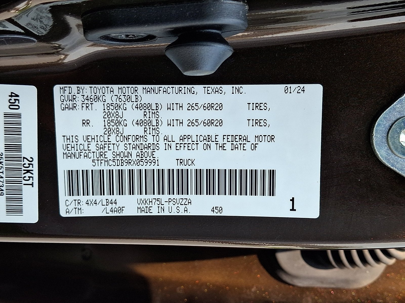 Certified 2024 Toyota Tundra 1794 Edition AWD/4WD image 28