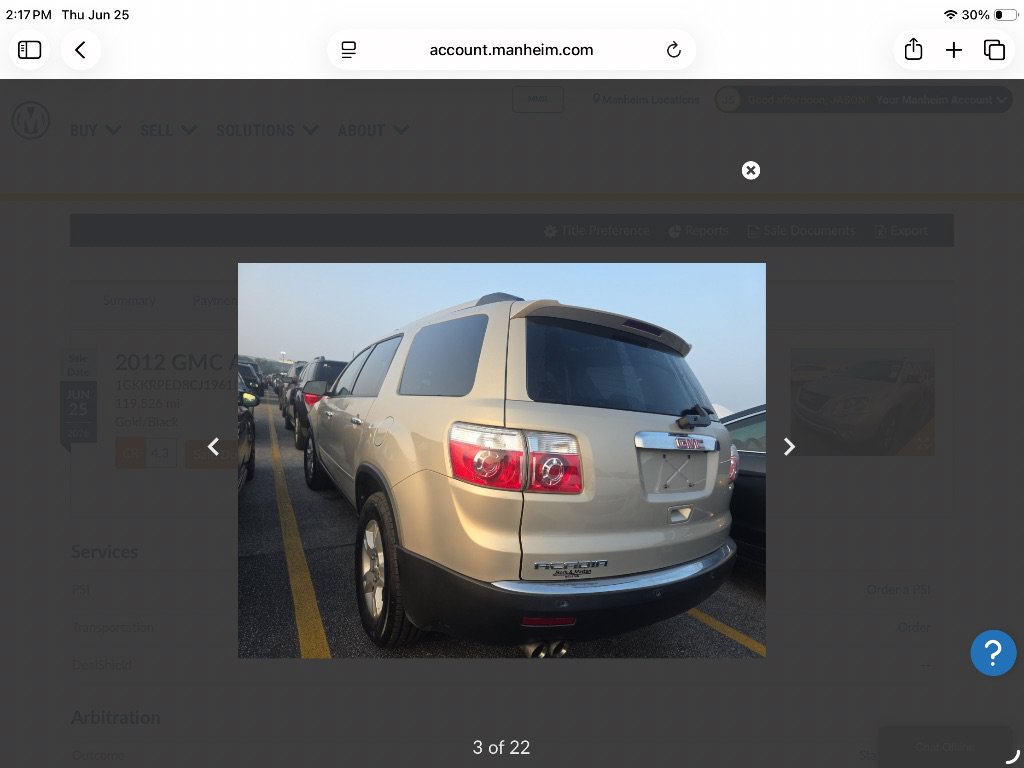 Used 2012 GMC Acadia SLE FWD image 3