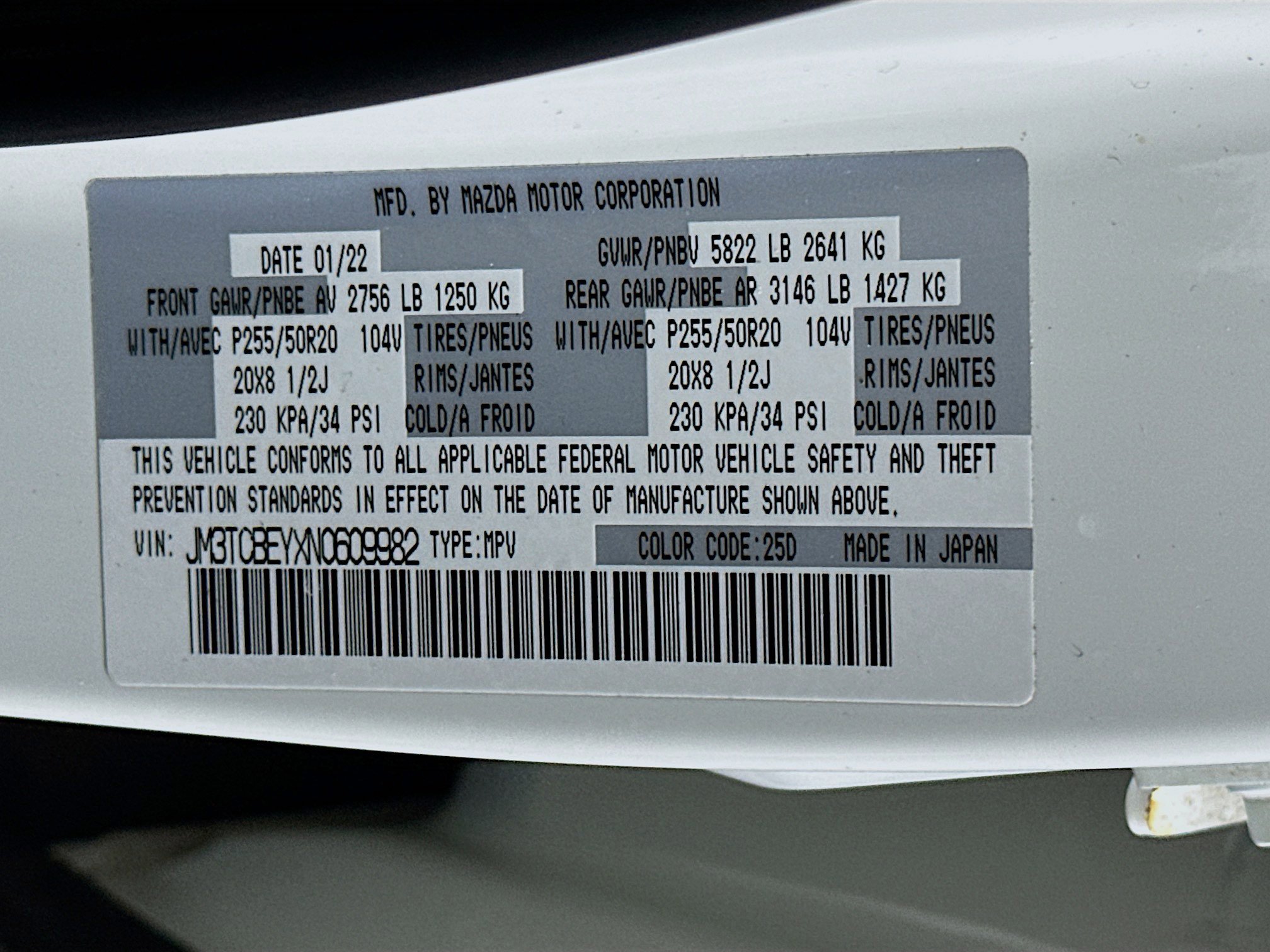 Used 2022 MAZDA CX-9 Signature AWD/4WD image 12
