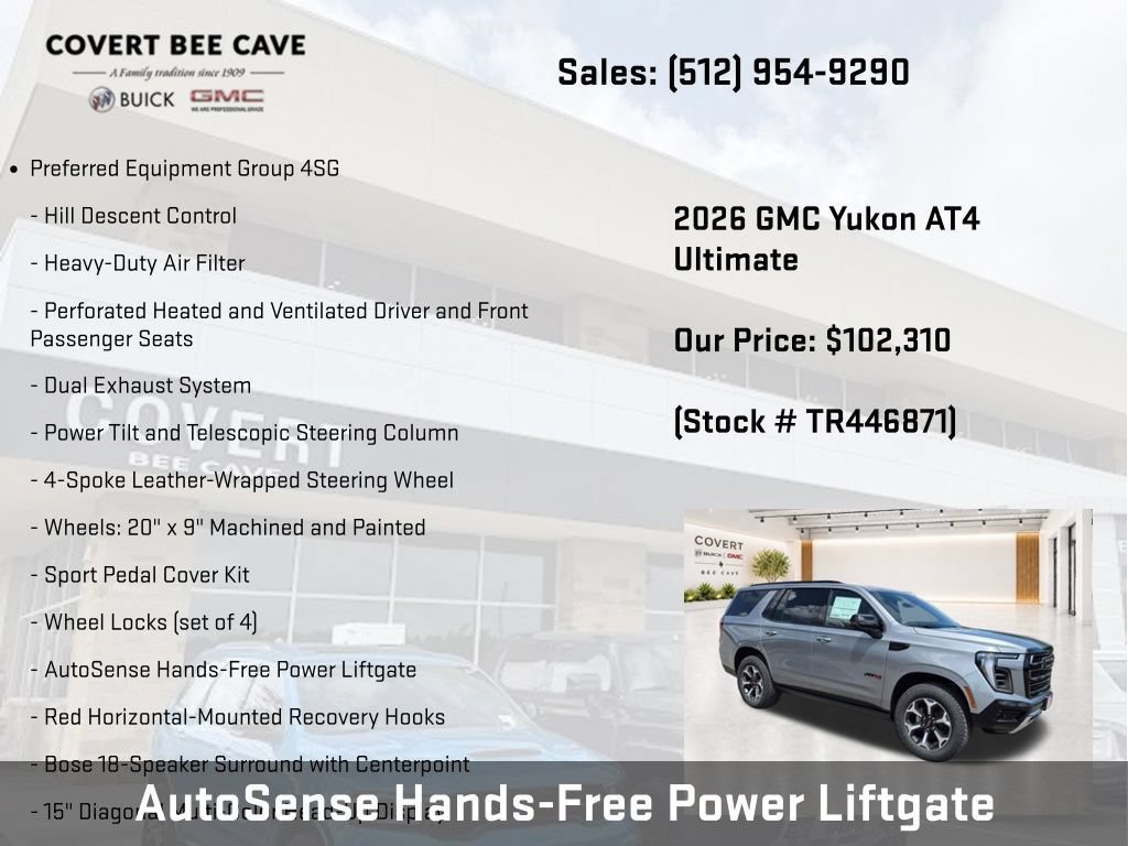 New 2026 GMC Yukon AT4 Ultimate AWD/4WD image 13