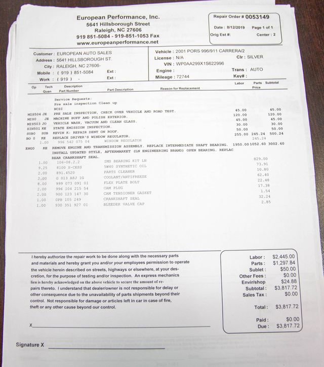 Used 2001 Porsche 911 2dr Carrera Coupe Tiptronic image 47