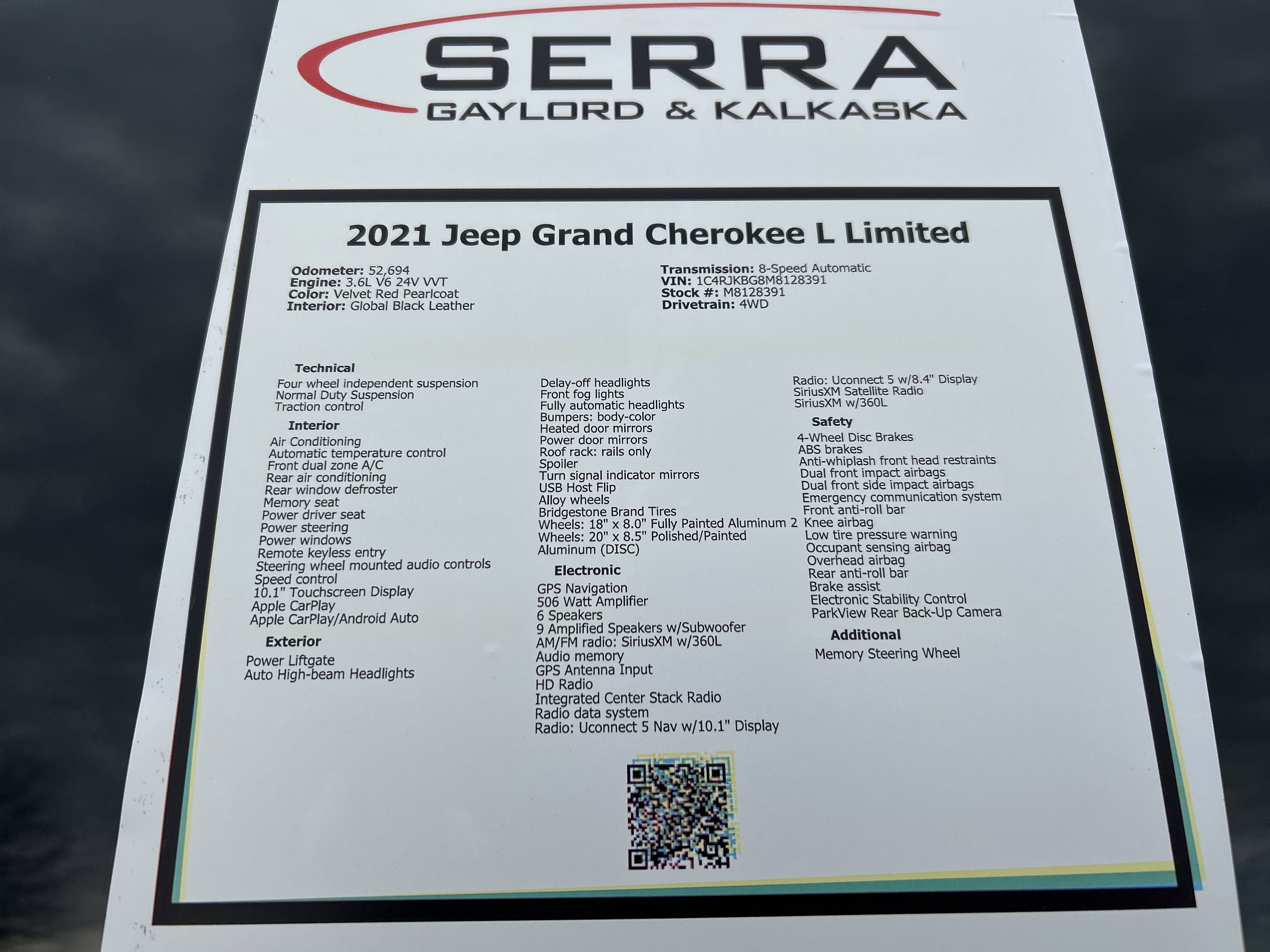 Used 2021 Jeep Grand Cherokee L Limited AWD/4WD image 30