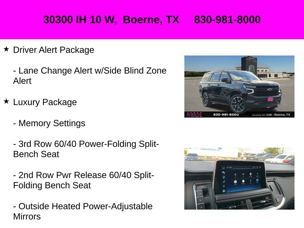 Used 2024 Chevrolet Tahoe RST w/ Sport Performance Package AWD/4WD image 35