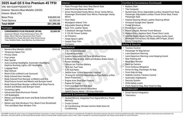 Used 2025 Audi Q5 2.0T Premium w/ Convenience Plus Package image 2