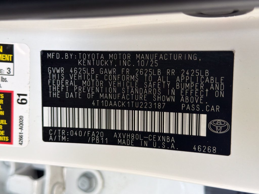 Used 2026 Toyota Camry LE FWD image 36
