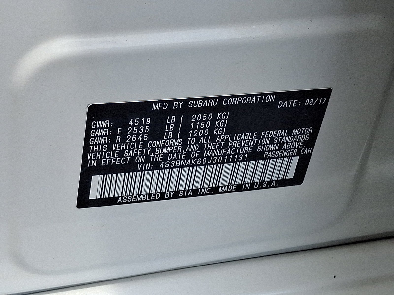 Used 2018 Subaru Legacy 2.5i Limited w/ Popular Package #2A AWD/4WD image 28