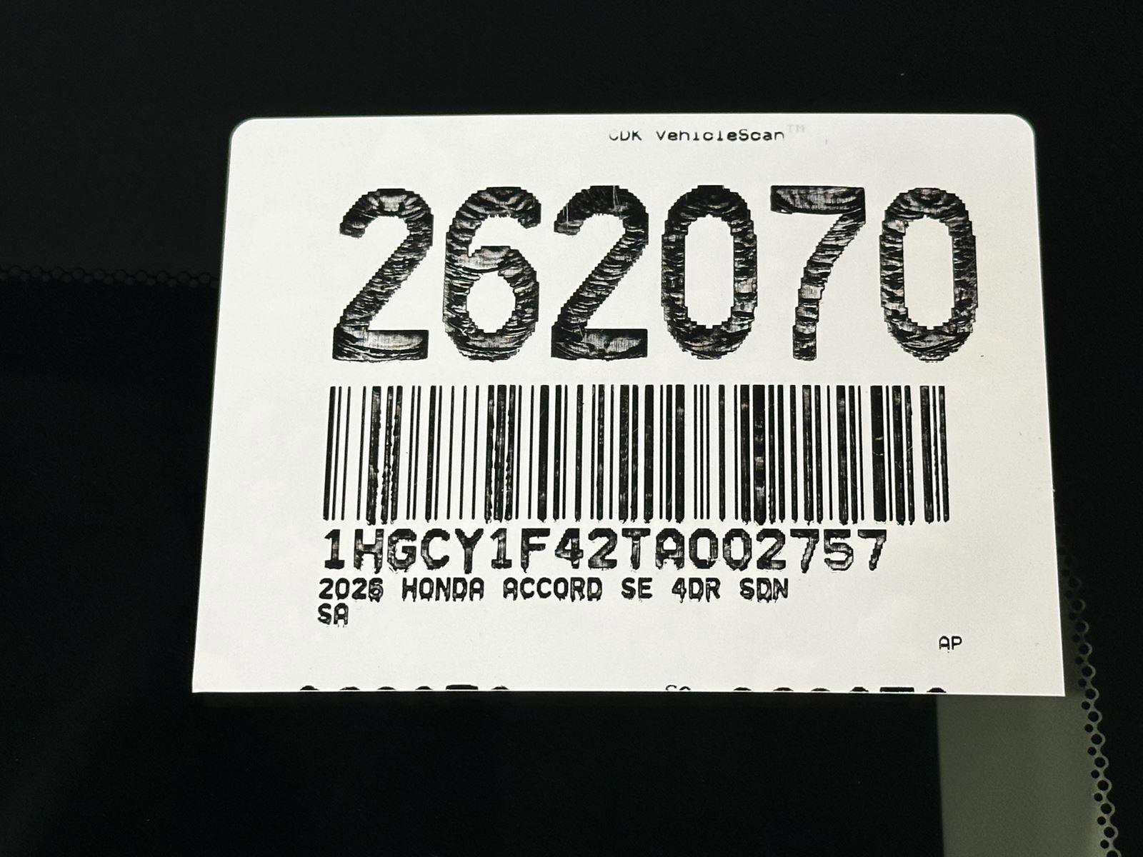 New 2026 Honda Accord SE image 25