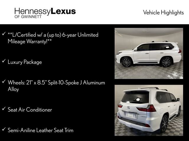 Used 2021 Lexus LX 570 4WD w/ Luxury Package image 12