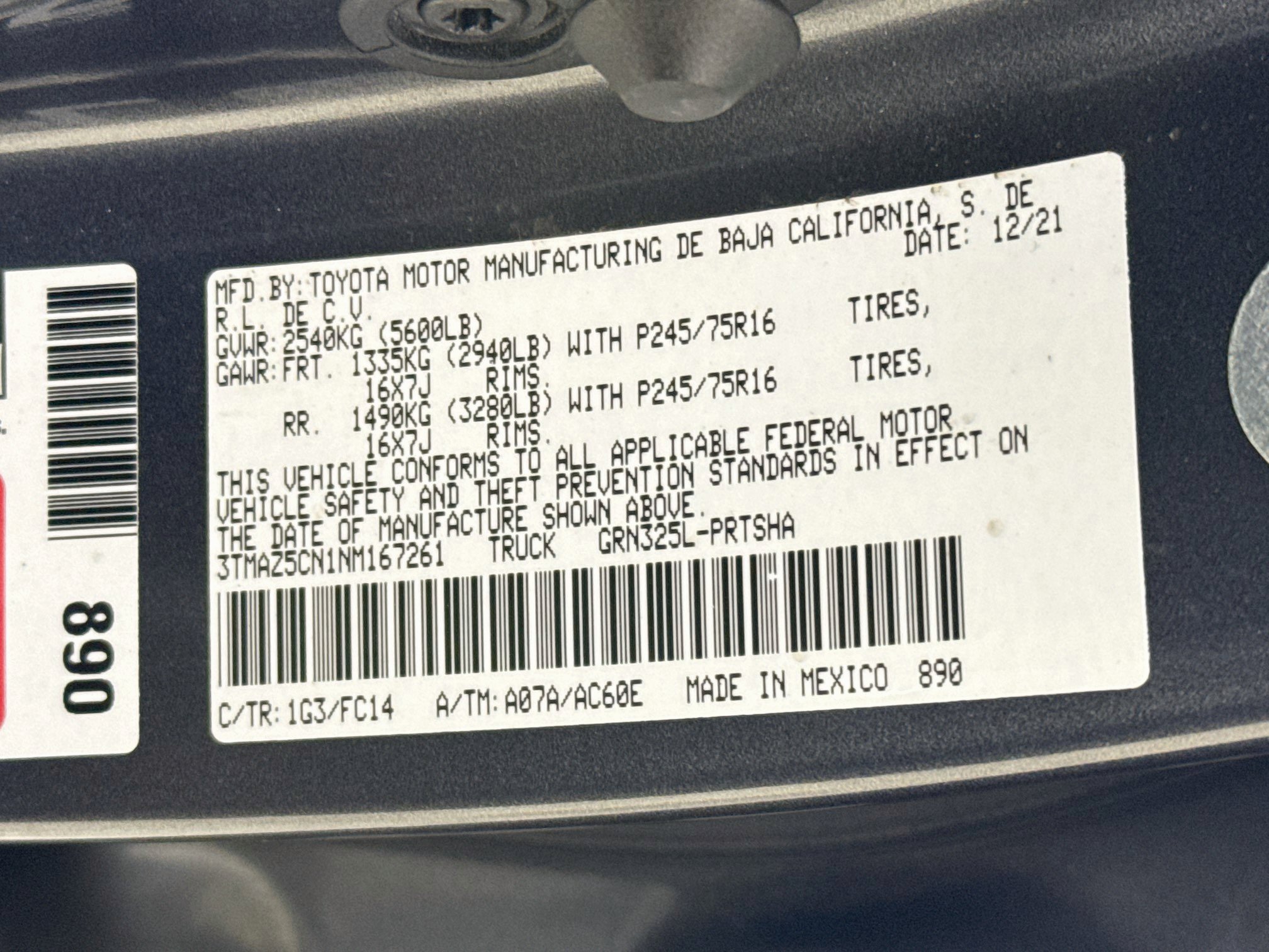 Certified 2022 Toyota Tacoma SR5 RWD image 31