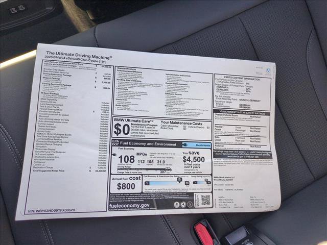 New 2026 BMW i4 eDrive40 w/ M Sport Package RWD image 18