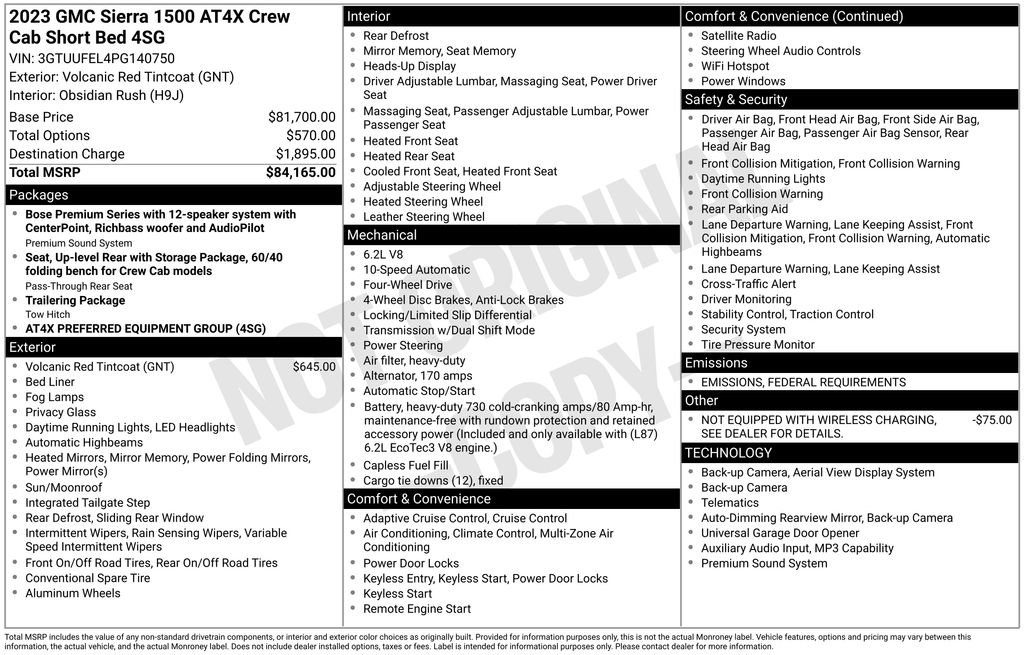 Used 2023 GMC Sierra 1500 AT4X image 42