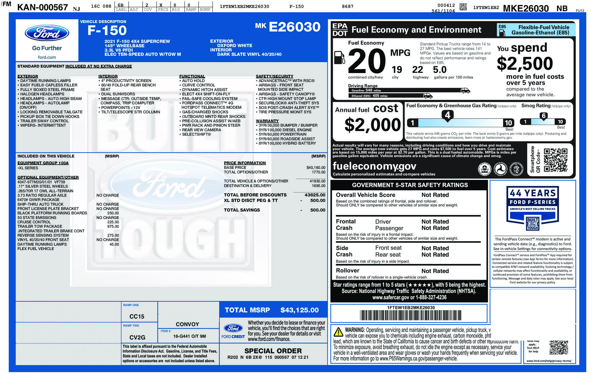 Used 2021 Ford F150 XL w/ Trailer Tow Package AWD/4WD image 18